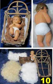 10 NIÑO JESUS CON CUNA PASTA OLOT